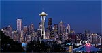 Downtown Seattle at dusk from Kerry Park.