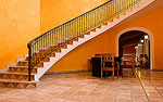 Curved staircase.  Cozumel, Mexico.