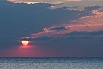 Caribbean sunset.  Cozumel, Mexico.